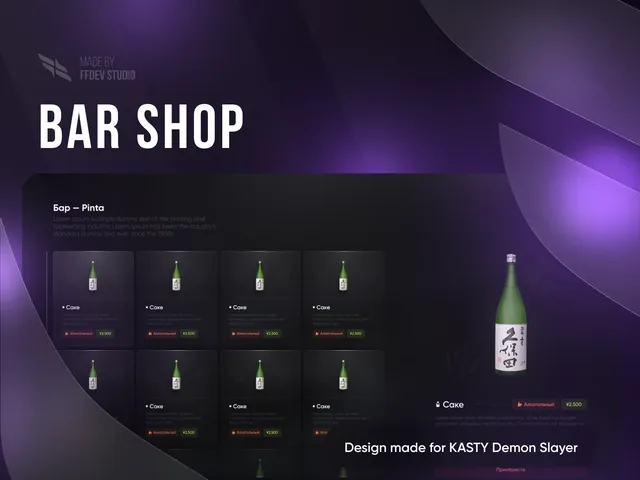 KASTY Demon Slayer — Bar · presentation
